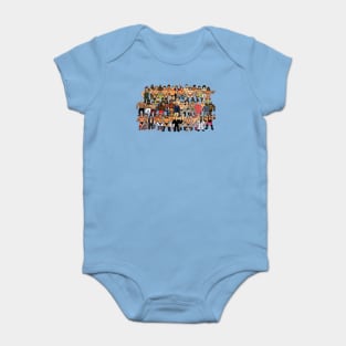 85-86 wrestling roster Baby Bodysuit